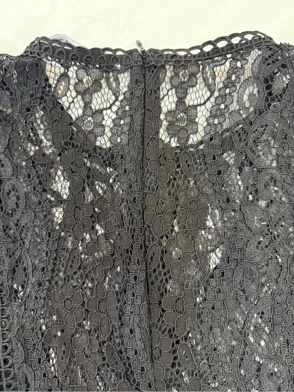 Zara Black Lace Camisole with Scalloped Trim - Picture 10 of 12